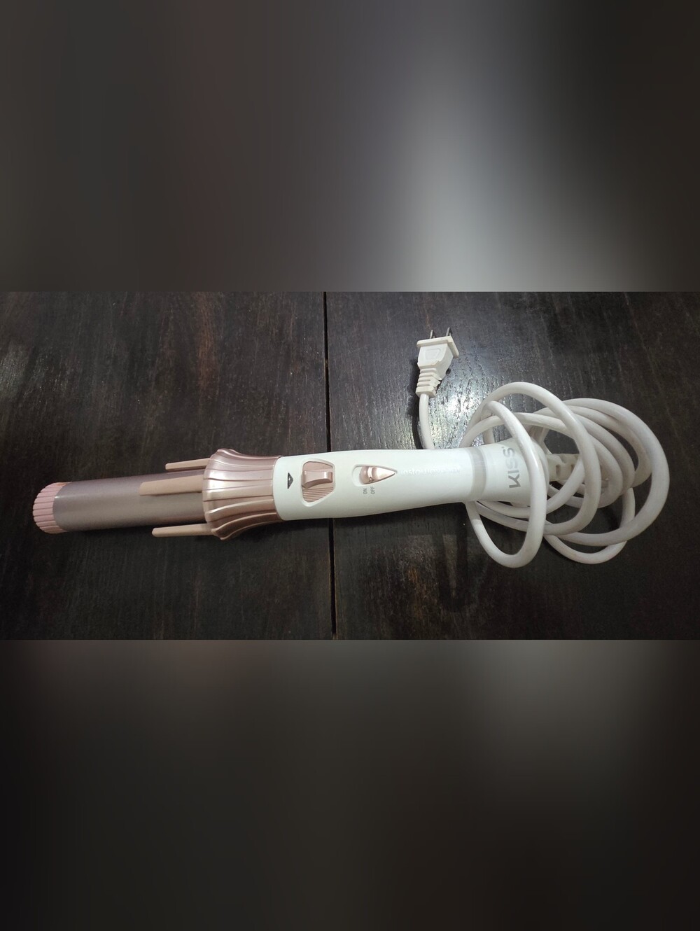 Kiss White and Rose Gold Curling Iron
